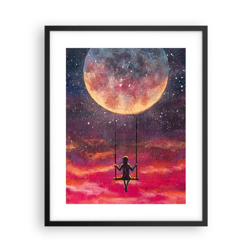 Poster în ramă neagră - Cu capul în nori - 40x50 cm