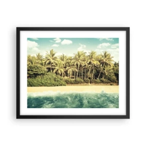 Poster în ramă neagră - Ce zici de aici? - 50x40 cm