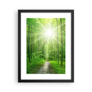 Poster în ramă neagră - Catedrala verde - 30x40 cm