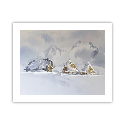 Poster - Într-o vale înzăpezită - 50x40 cm