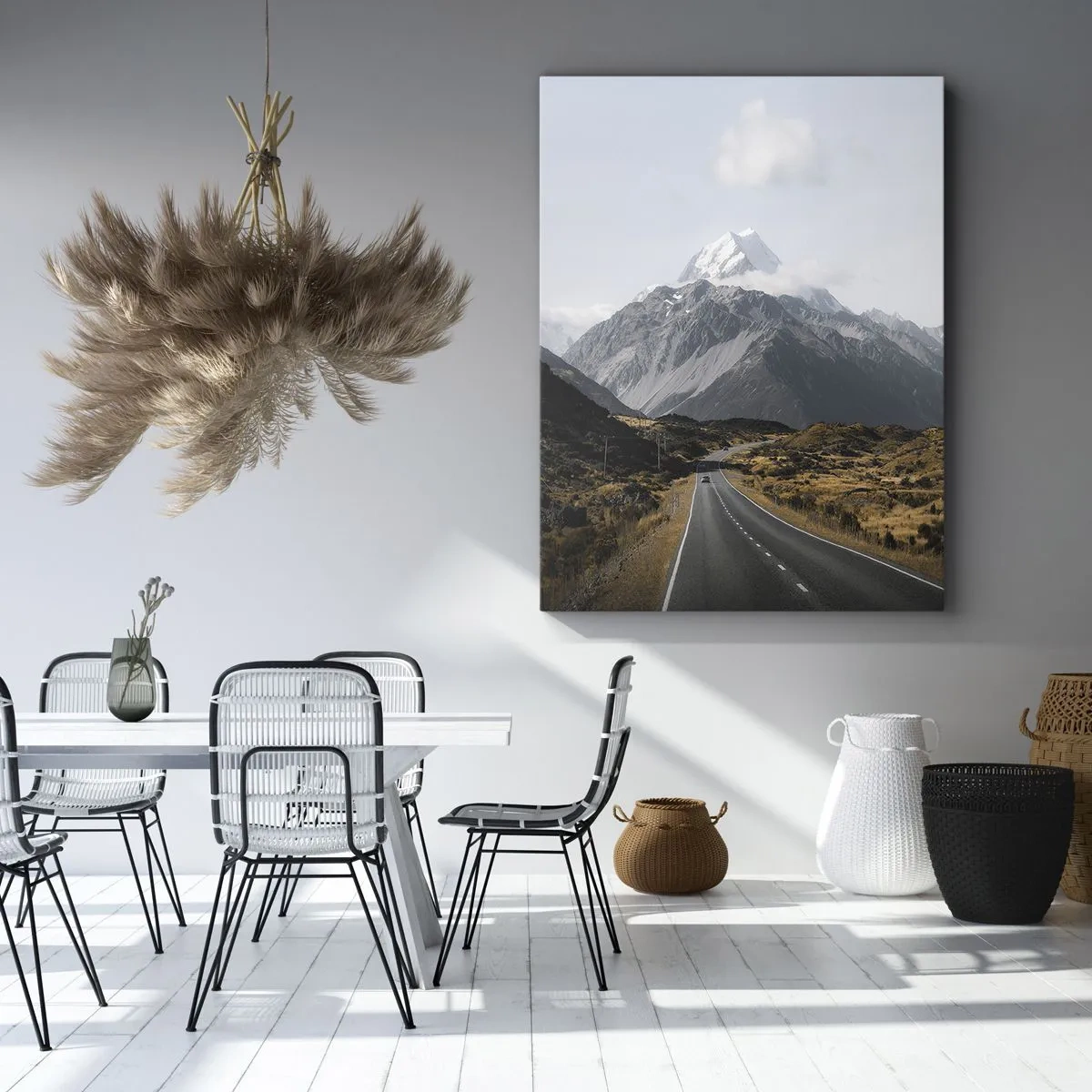 Tablou pe pânză - Drumul spre inima munților - 50x70 cm