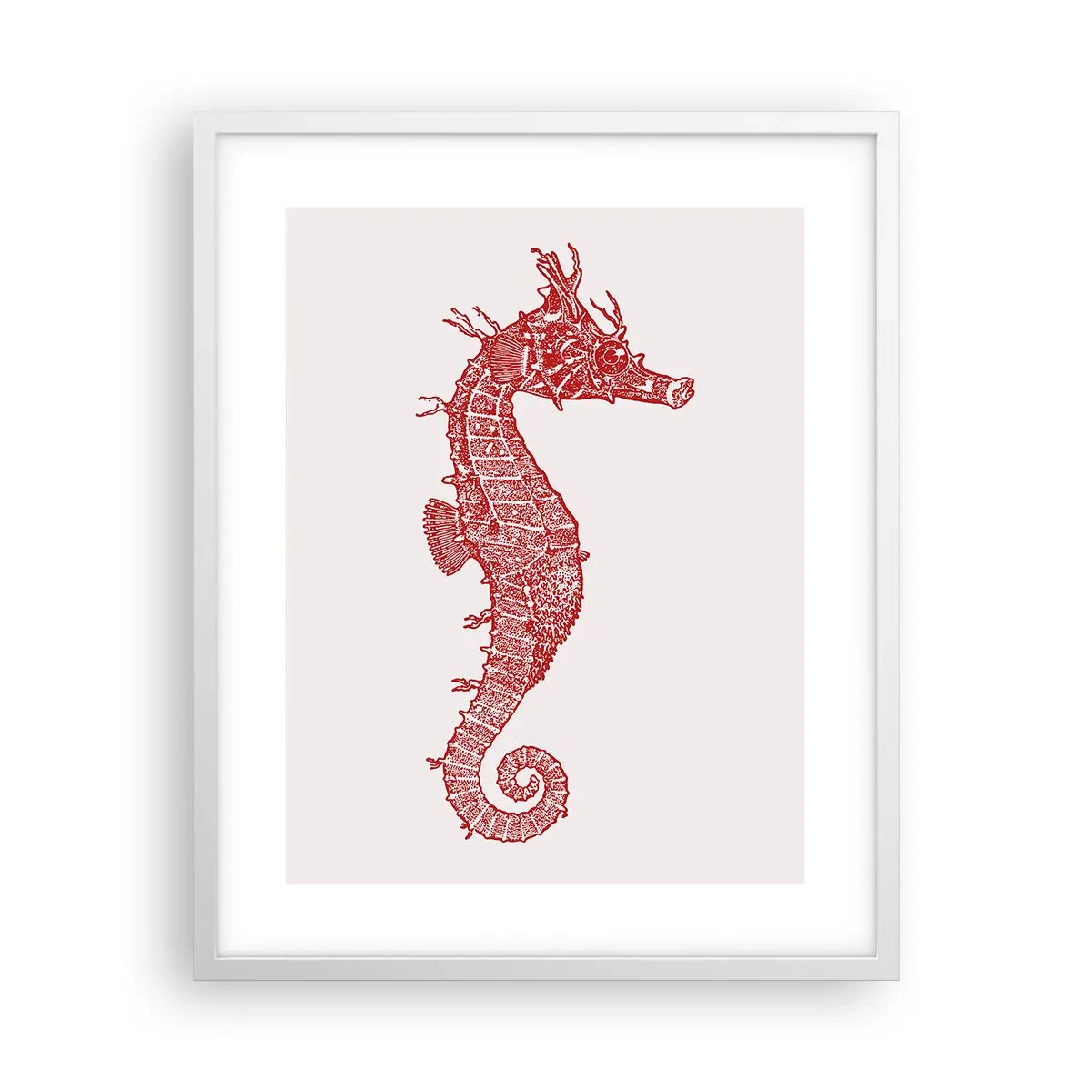 Poster în ramă albă - Creatură complexă - 40x50 cm