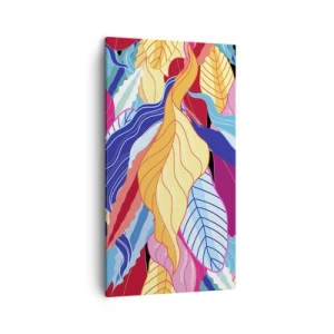 Tablou pe pânză - O dezordine colorată - 45x80 cm