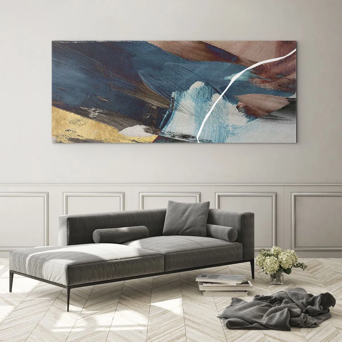 Tablou pe sticlă - Cu fler și energie - 100x40 cm