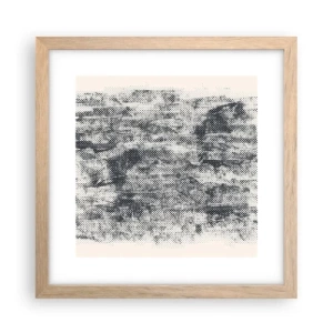 Poster în ramă de stejar deschis - Compoziție cețoasă - 30x30 cm