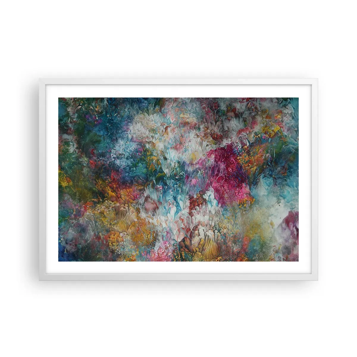 Poster în ramă albă - În plină înflorire - 70x50 cm