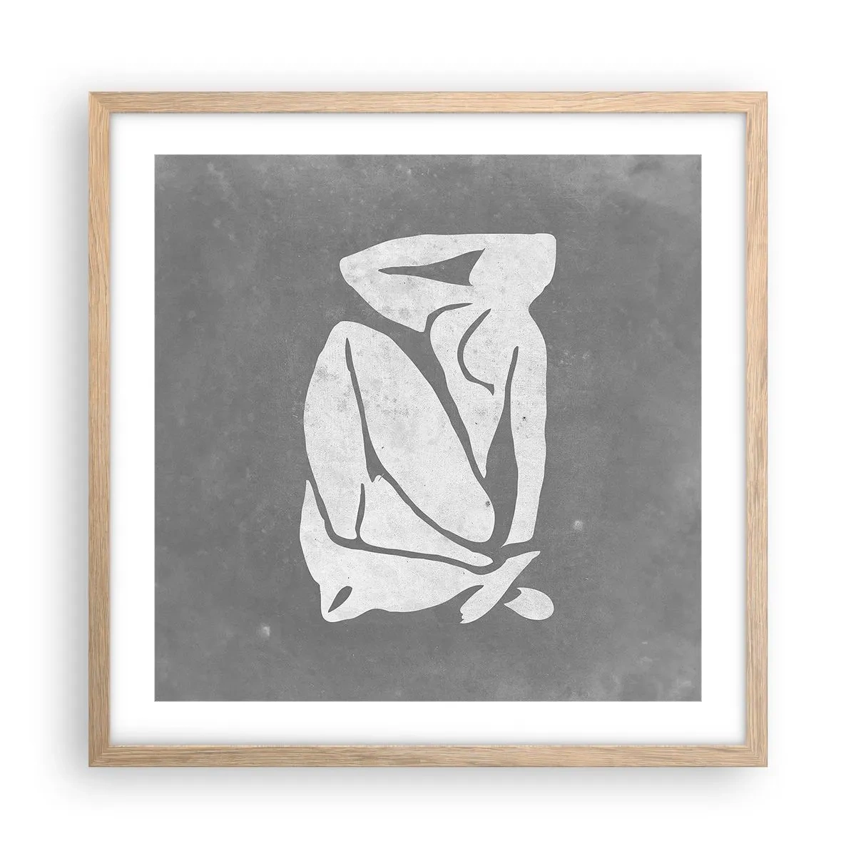 Poster în ramă de stejar deschis - În reverie - 50x50 cm