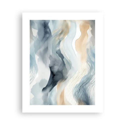 Poster - Abstracție de zăpadă și ceață - 40x50 cm