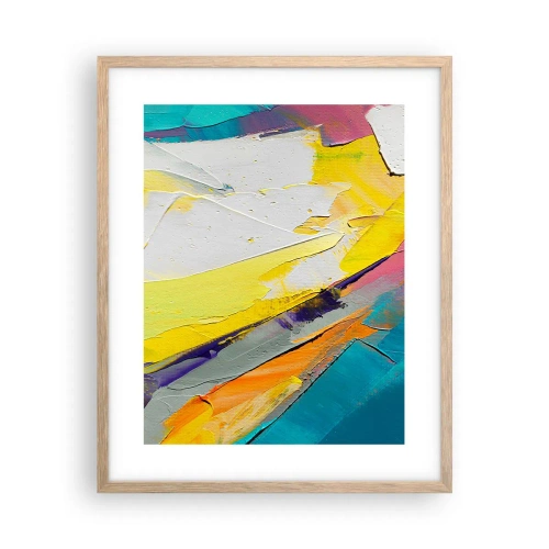 Poster în ramă de stejar deschis - Anatomia luminii - 40x50 cm