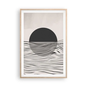 Poster în ramă de stejar deschis - Semicompunere - 61x91 cm