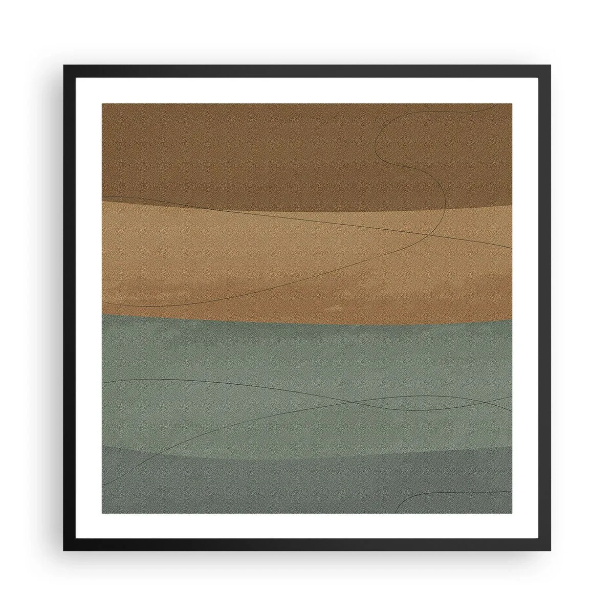 Poster în ramă neagră - Compoziție orizontală - 60x60 cm
