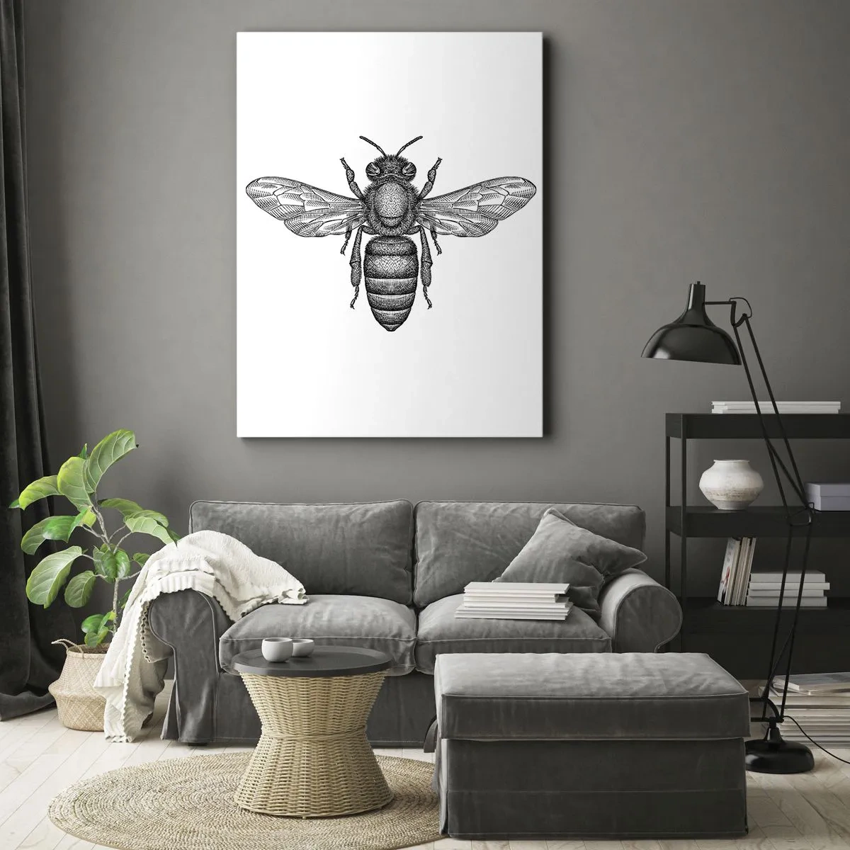 Tablou pe pânză - Portret de insectă - 50x70 cm
