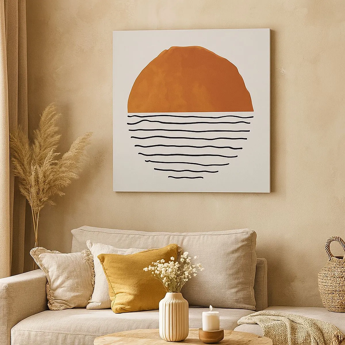 Tablou pe pânză - În stil japonez - 30x30 cm