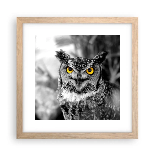 Poster în ramă de stejar deschis - Nimic nu poate fi ascuns - 30x30 cm