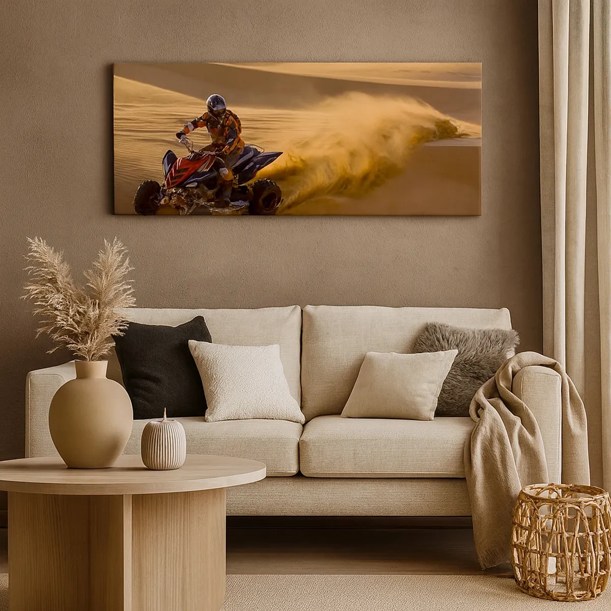 Tablou pe pânză - Pe valuri de nisip - 30x30 cm