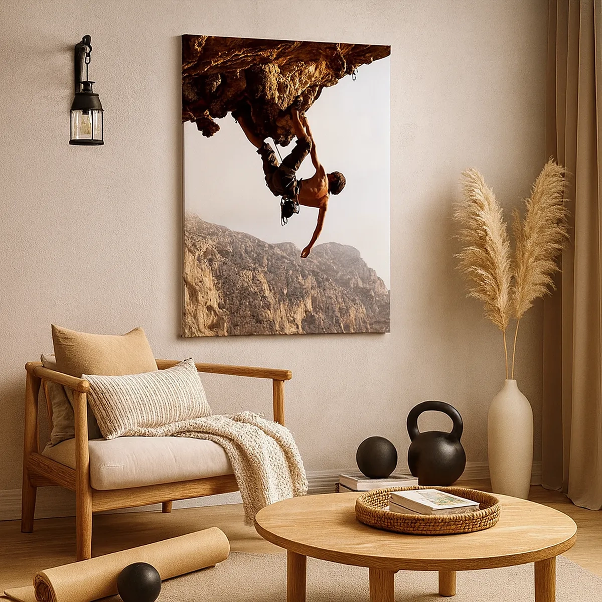 Tablou pe pânză - Lumea s-a micșorat într-un pumn pe un afloriment de bolovani - 50x70 cm