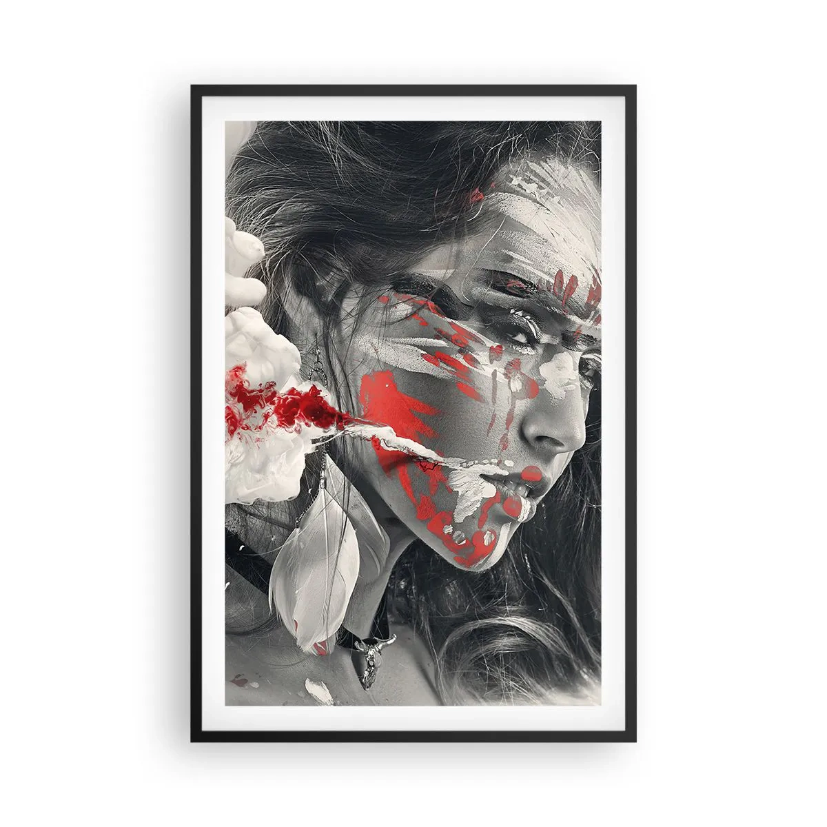 Poster în ramă neagră - În aburul absurdului - 61x91 cm