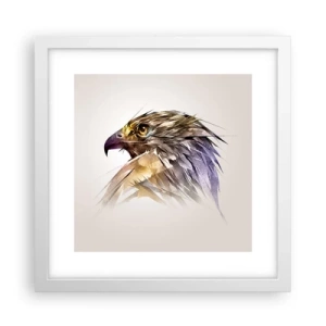 Poster în ramă albă - Portretul unui războinic - 30x30 cm