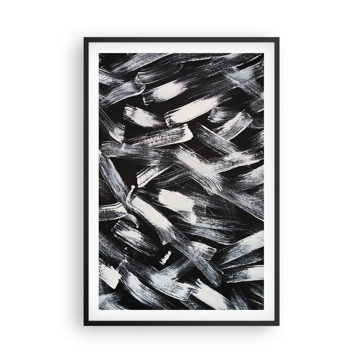 Poster în ramă neagră - Abstracție în spirit industrial - 61x91 cm