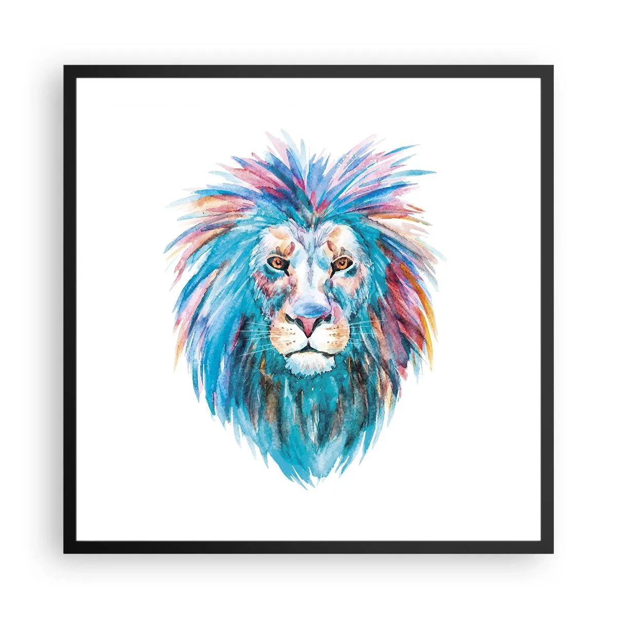 Poster în ramă neagră - Aură electrizantă - 60x60 cm