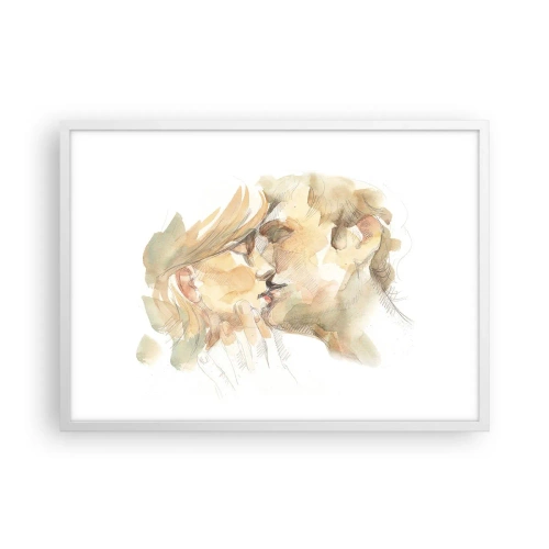 Poster în ramă albă - Jumătatea găsită? - 70x50 cm