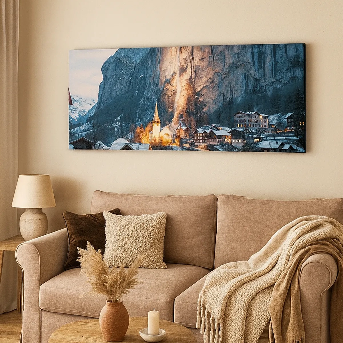 Tablou pe pânză - Spiritul luminos al iernii - 30x30 cm