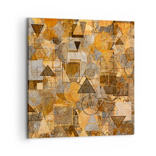 Tablou pe pânză - Lumea băgată în formă - 60x60 cm