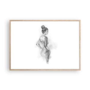 Poster în ramă de stejar deschis - Frumoasă ca o pictură - 100x70 cm