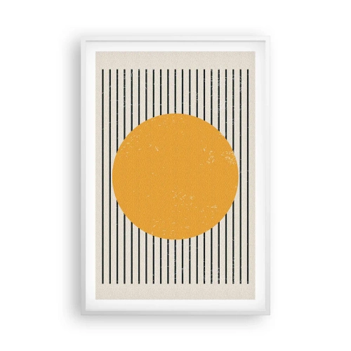 Poster în ramă albă - Puterea simplității - 61x91 cm
