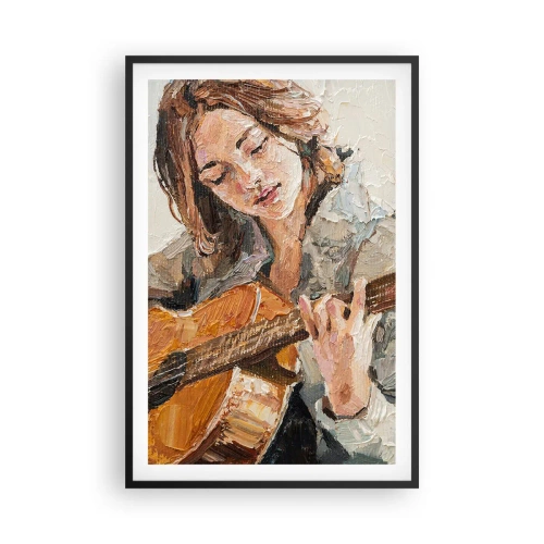 Poster în ramă neagră - Concert pentru chitară și inima unei fete - 61x91 cm