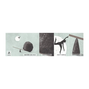 Mostră tapet autocolant Deluxe Sticker - Visul îndeplinit - Abstracția, Bucată, Om - 100x30 cm