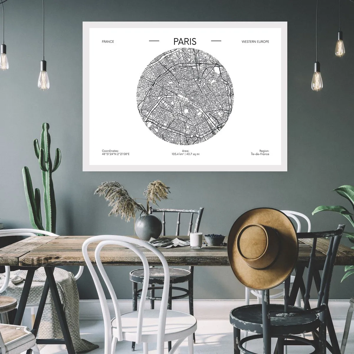 Poster - Anatomia Parisului - 70x50 cm