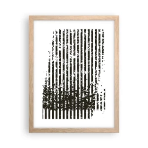 Poster în ramă de stejar deschis - Ritm și zgomot - 30x40 cm