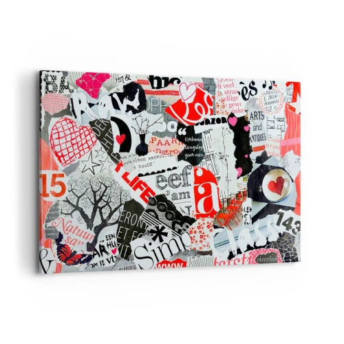Tablou pe pânză - Colaj de hipsteri - 120x80 cm