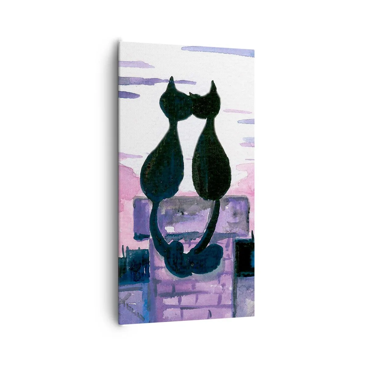 Tablou pe pânză - Rendez-vous sub lună - 65x120 cm