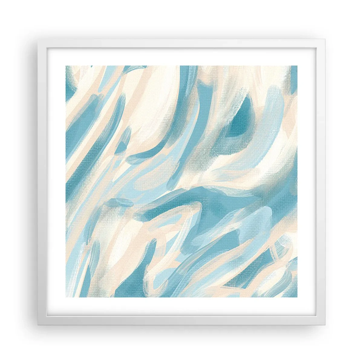 Poster în ramă albă - Brize de primăvară - 50x50 cm