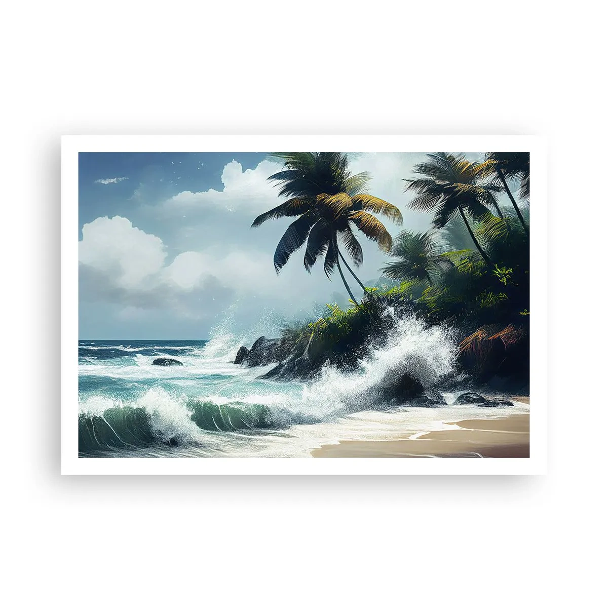 Poster - Pe un țărm tropical - 100x70 cm