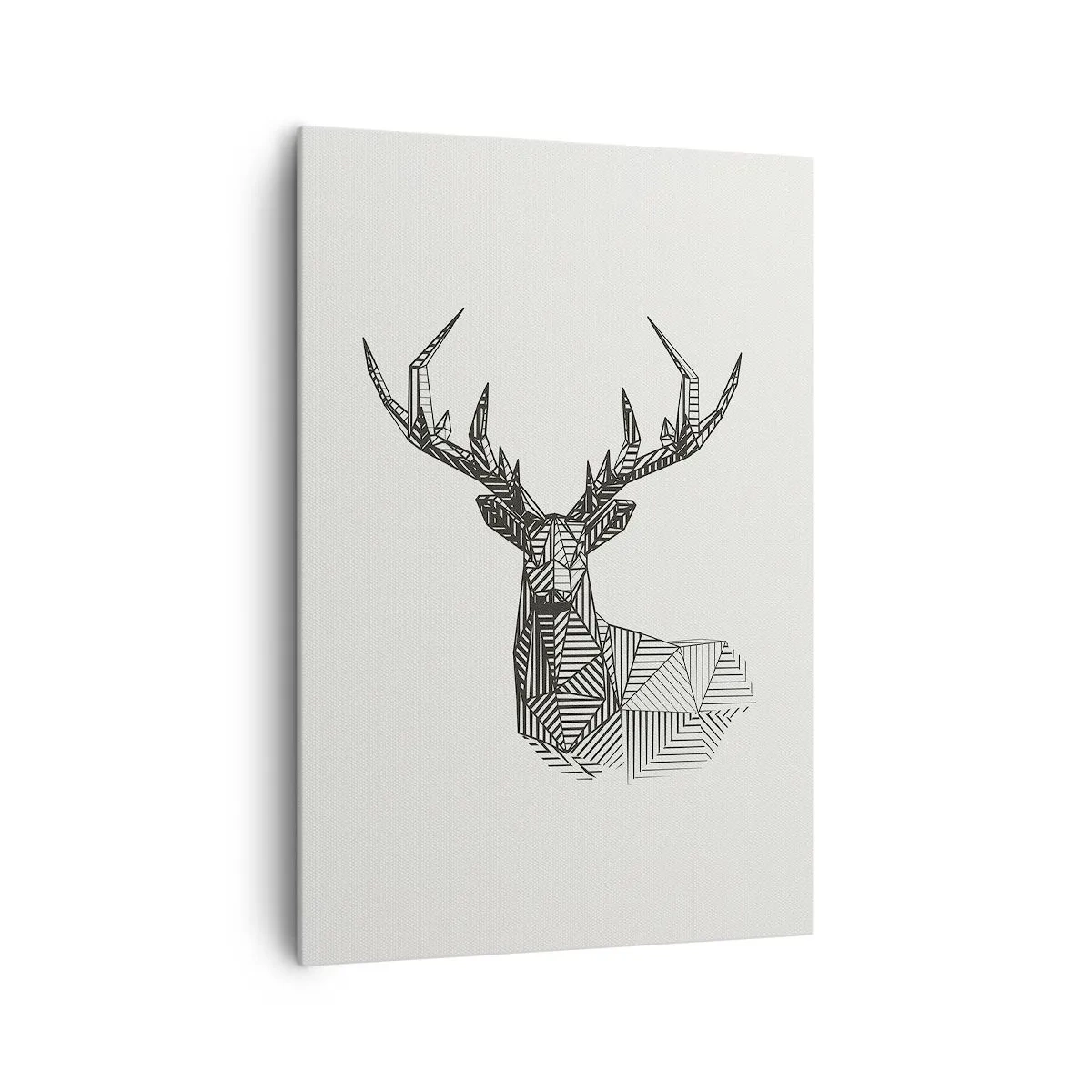 Tablou pe pânză - Cerb în stil cubist - 70x100 cm