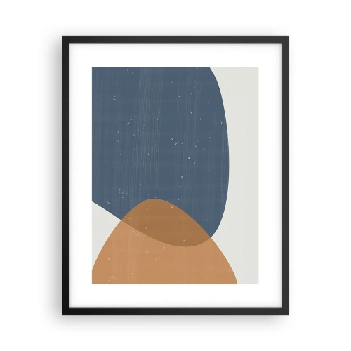 Poster în ramă neagră - Ovale și influențe - 40x50 cm