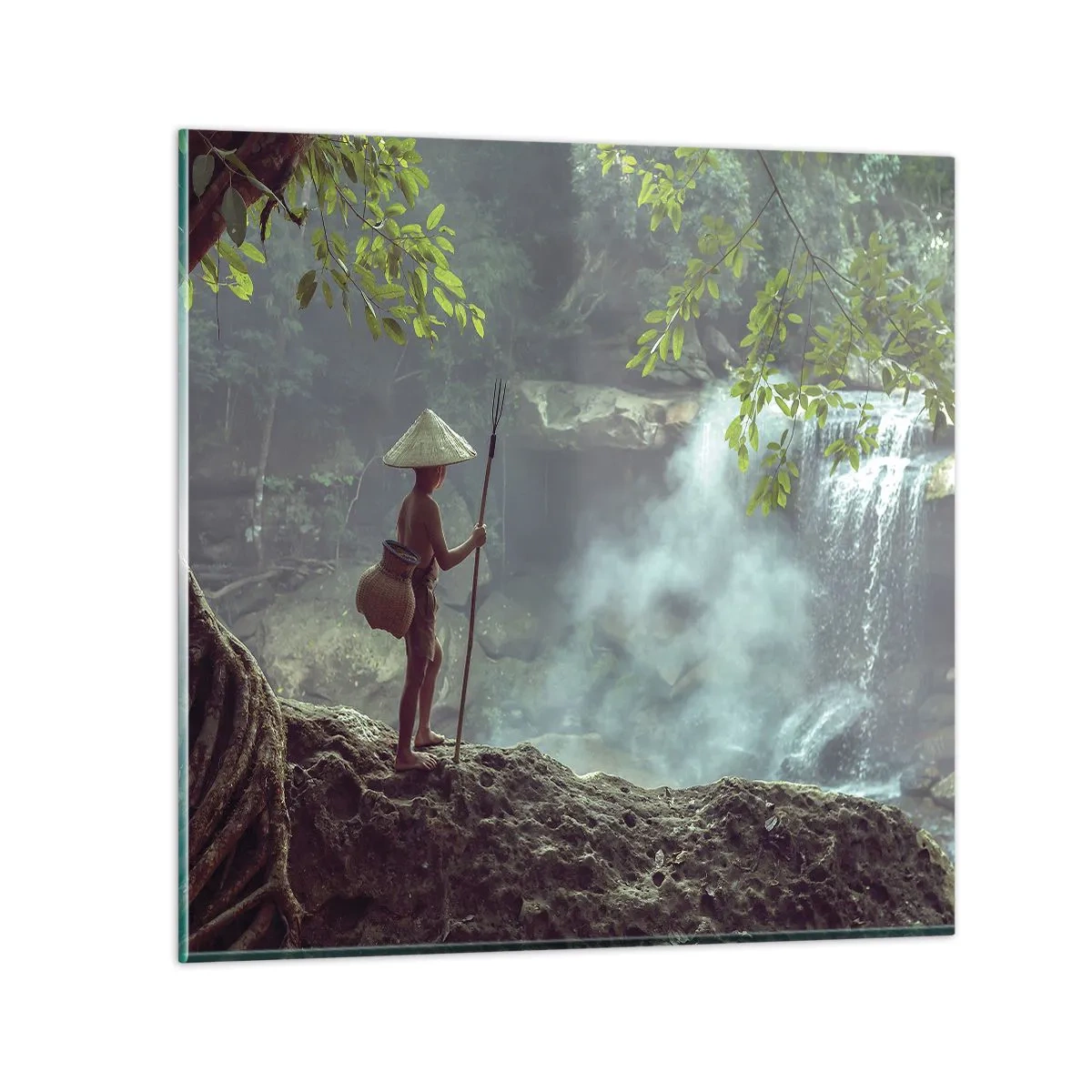 Tablou pe sticlă - Prietenul naturii - 70x70 cm