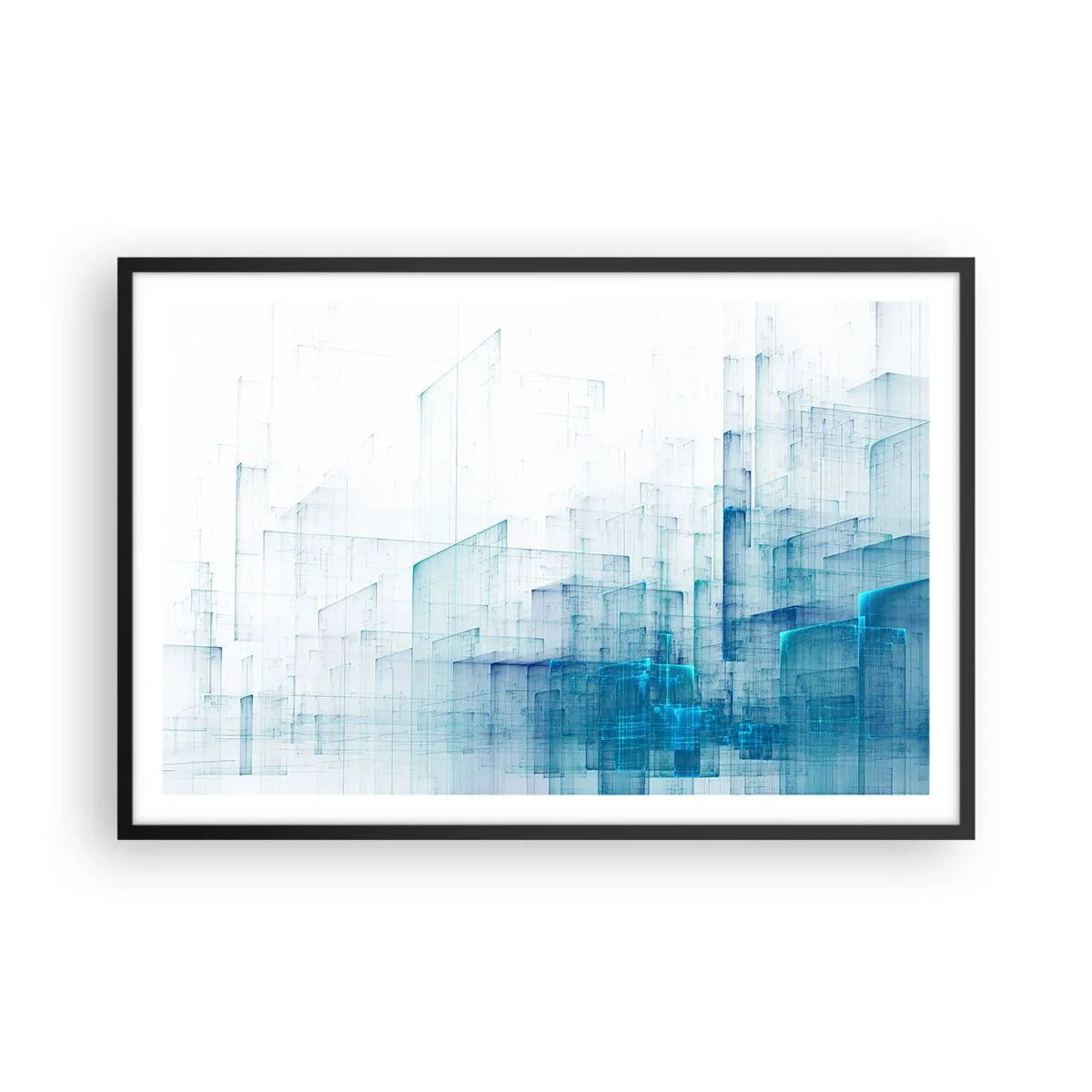 Poster în ramă neagră - Cum a apărut spațiul - 91x61 cm