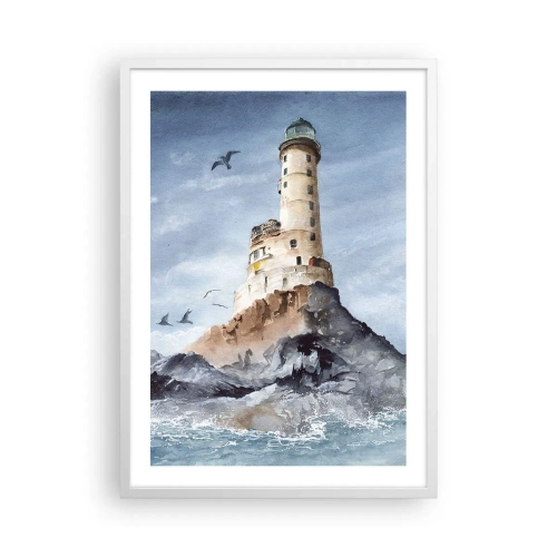 Poster în ramă albă - Invincibil - 50x70 cm