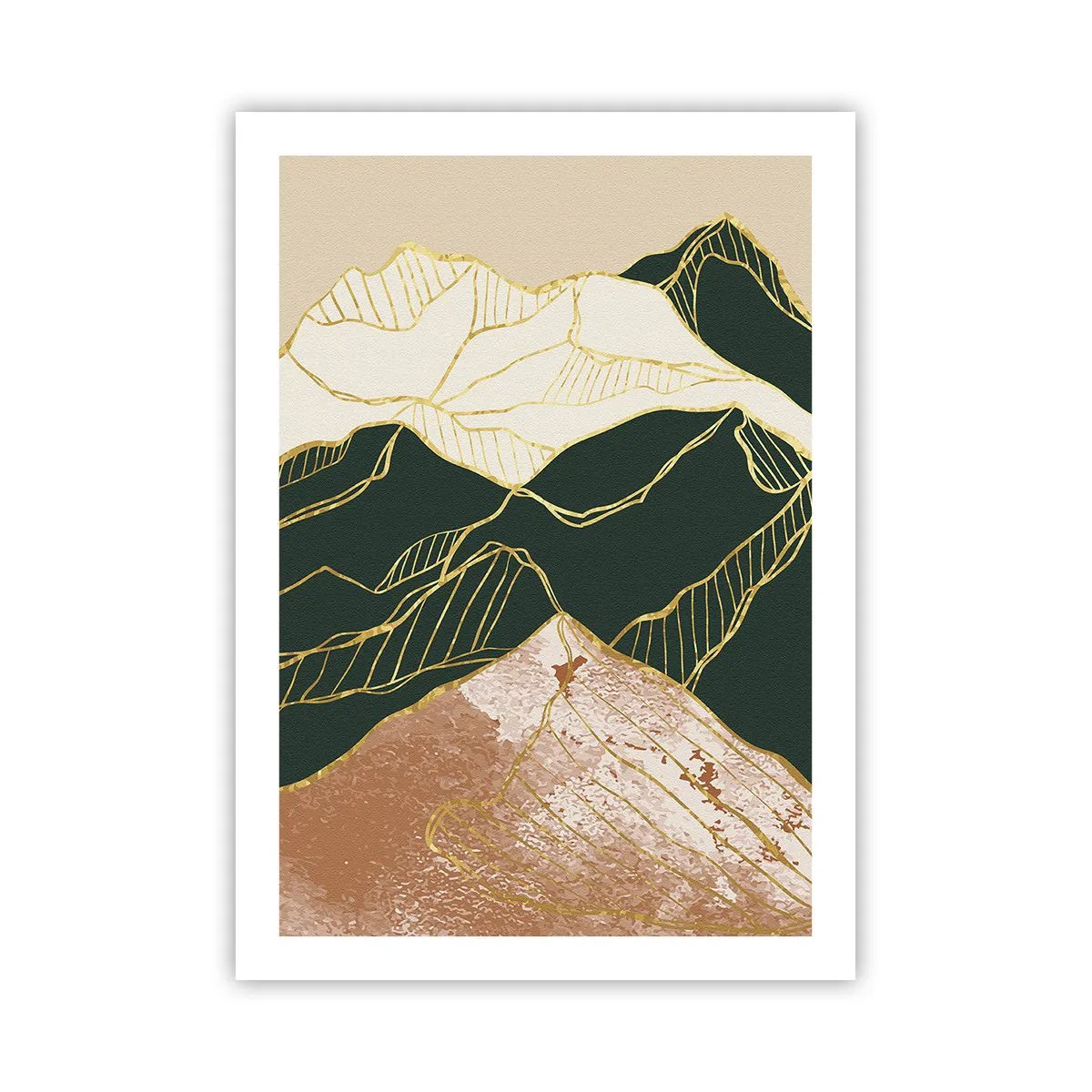 Poster - Vârfurile de aur - 50x70 cm