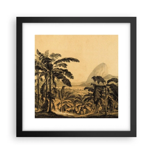Poster în ramă neagră - În stil colonial - 30x30 cm