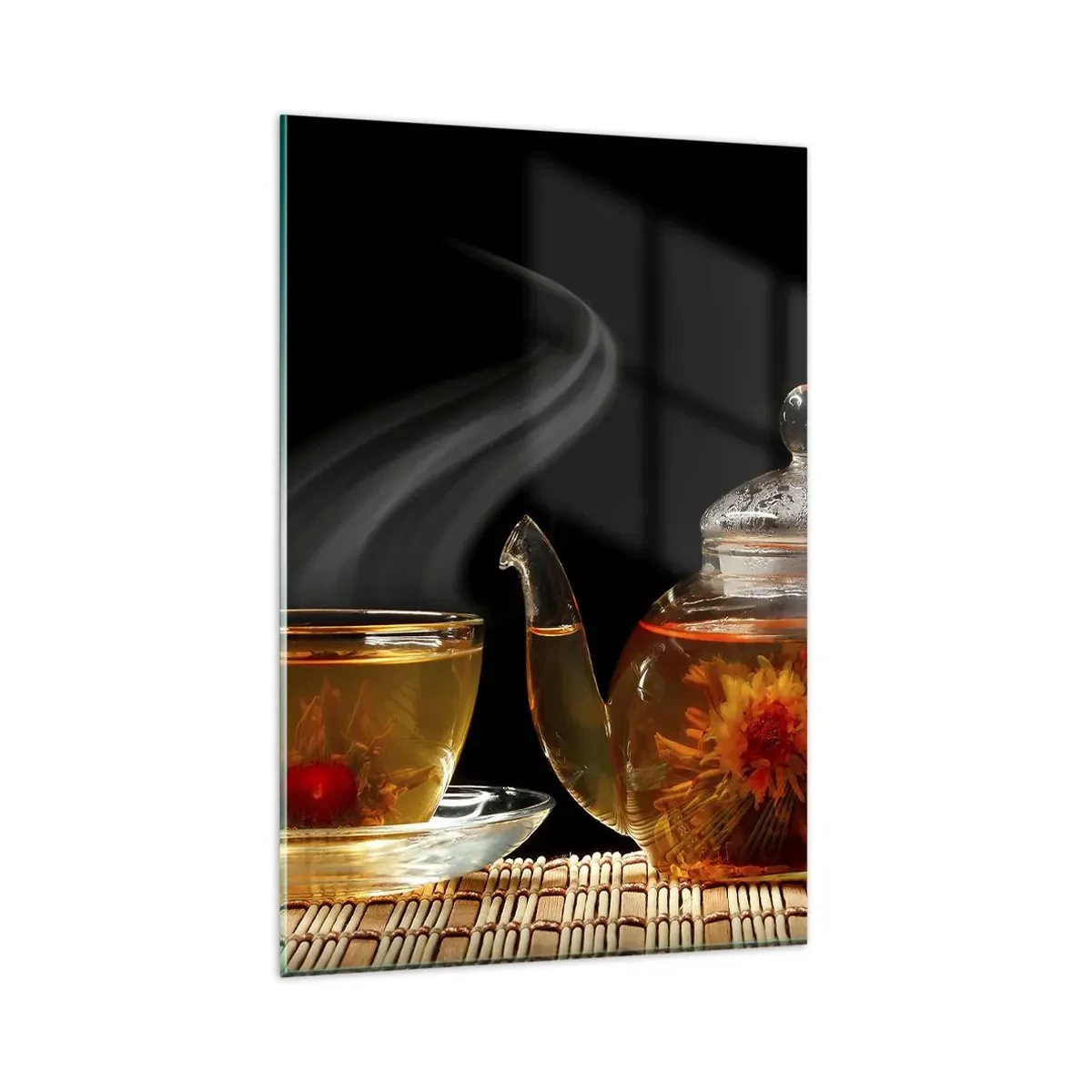 Tablou pe sticlă - Magia și arta preparării ceaiului - 80x120 cm