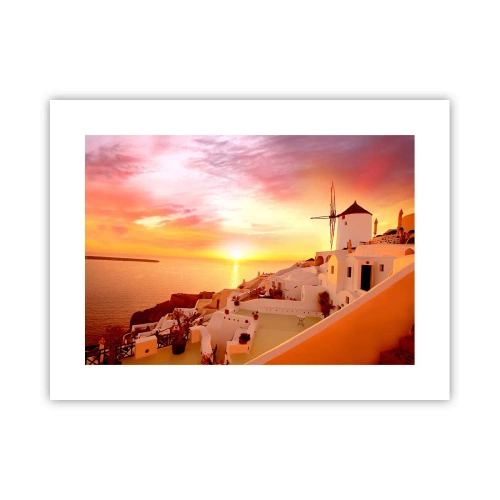 Poster - Dizolvându-se în alb și auriu - 40x30 cm