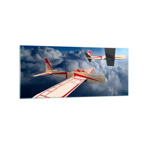 Tablou pe sticlă - Chiar mai sus, chiar mai departe - 120x50 cm