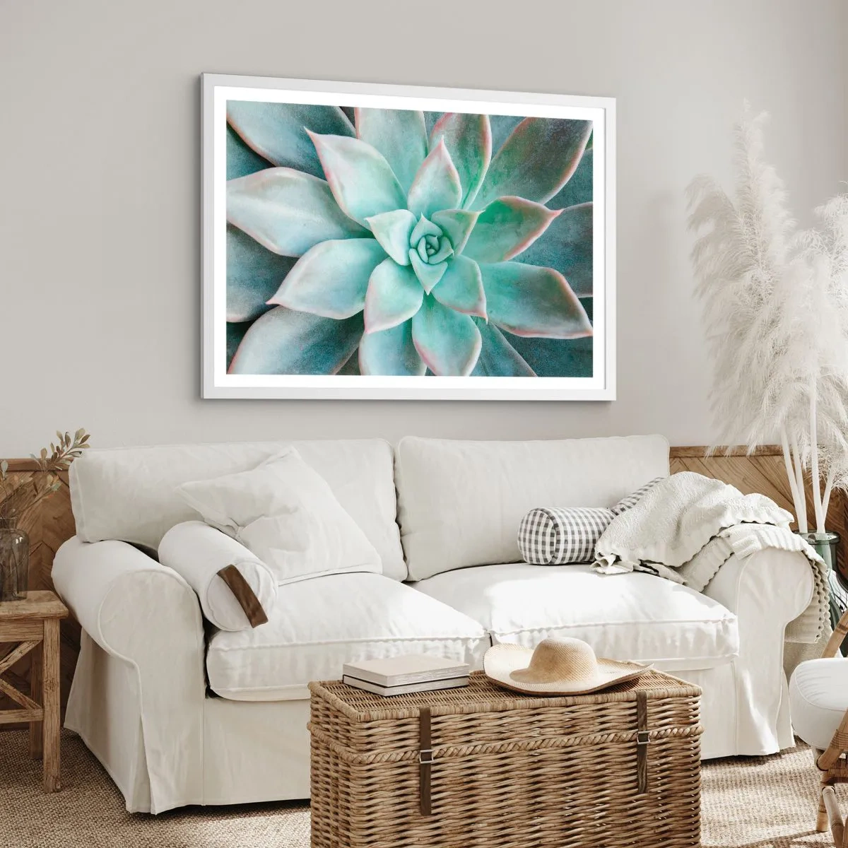 Poster în ramă albă - Inima deșertului - 40x30 cm