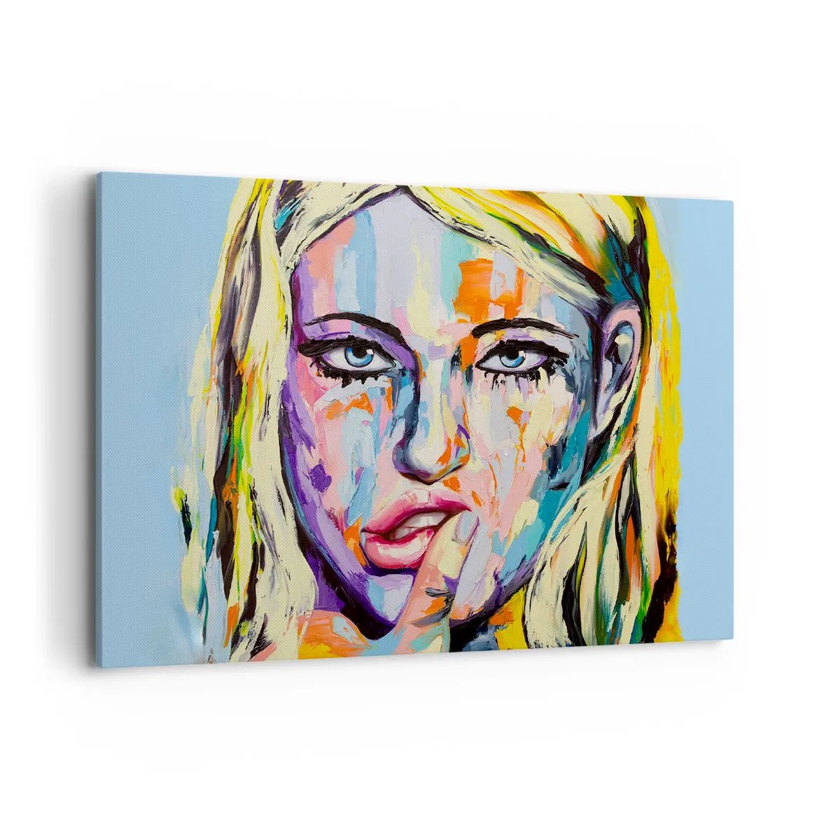 Tablou pe pânză - Privește-o drept în ochi - 100x70 cm