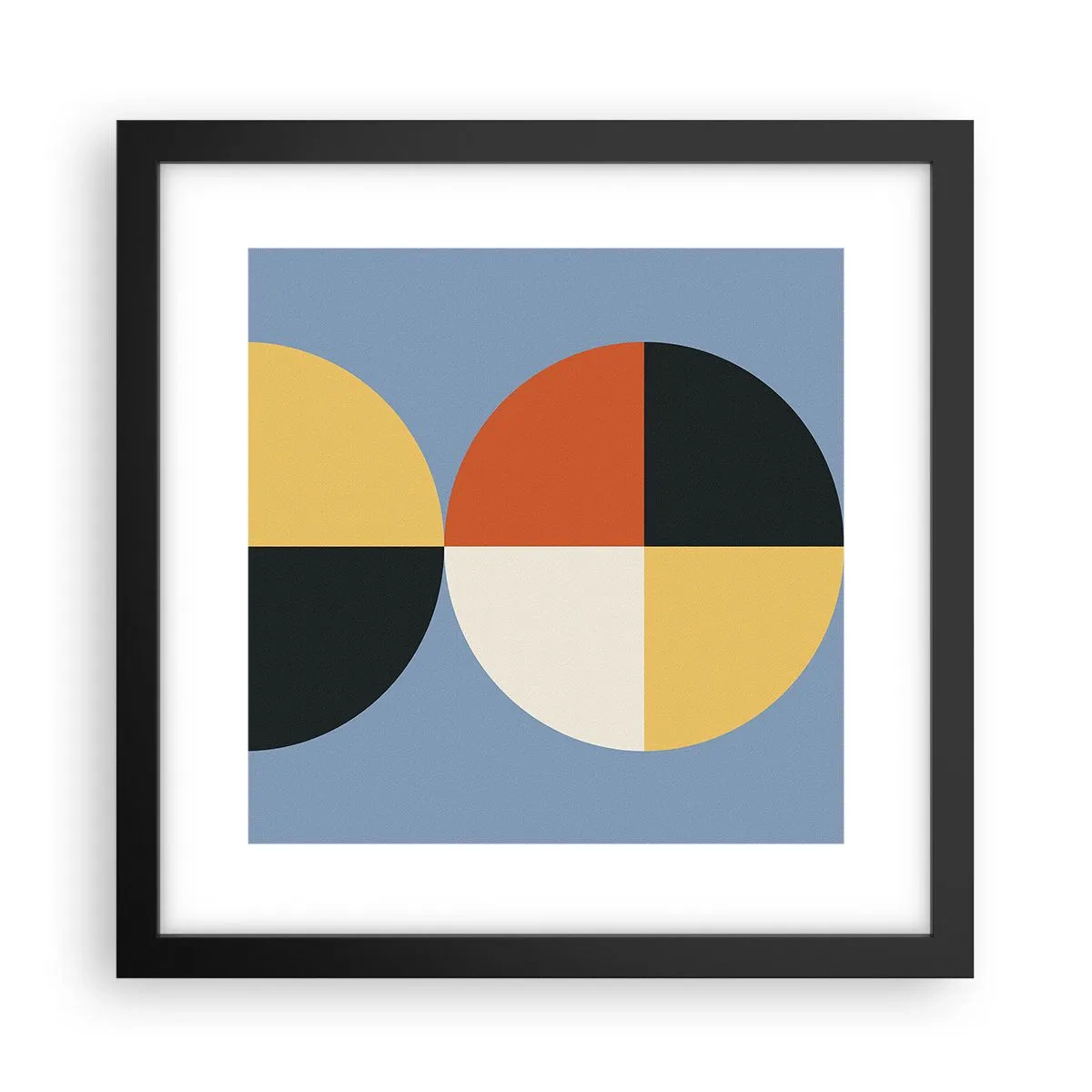 Poster în ramă neagră - Uită-te și numără - 30x30 cm